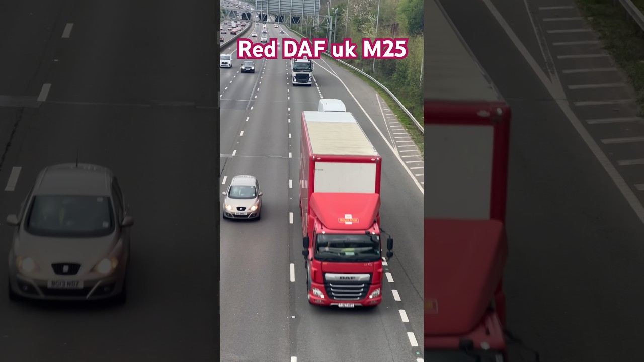 Beautiful Red, Daf truck, UK, 🚚❤️🚚Rickmansworth, Watford|