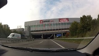 Autoroute A1 (Perly to Bellevue), Canton of Geneva / de Genève, Switzerland (Suisse) – onboard cam