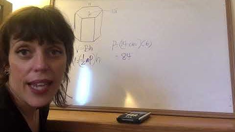 Volume of a hexagonal prism