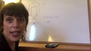 Volume of a hexagonal prism