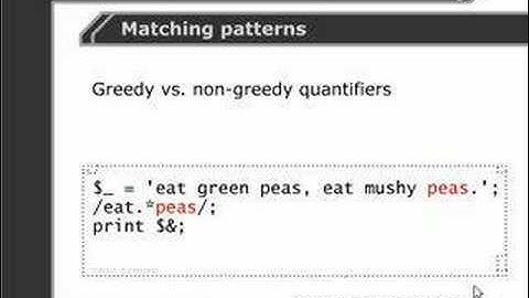 Perl Tutorials -Part 64- Greedy vs non-greedy quantifiers