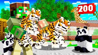OPENING a PETTING ZOO in MINECRAFT! (animals)