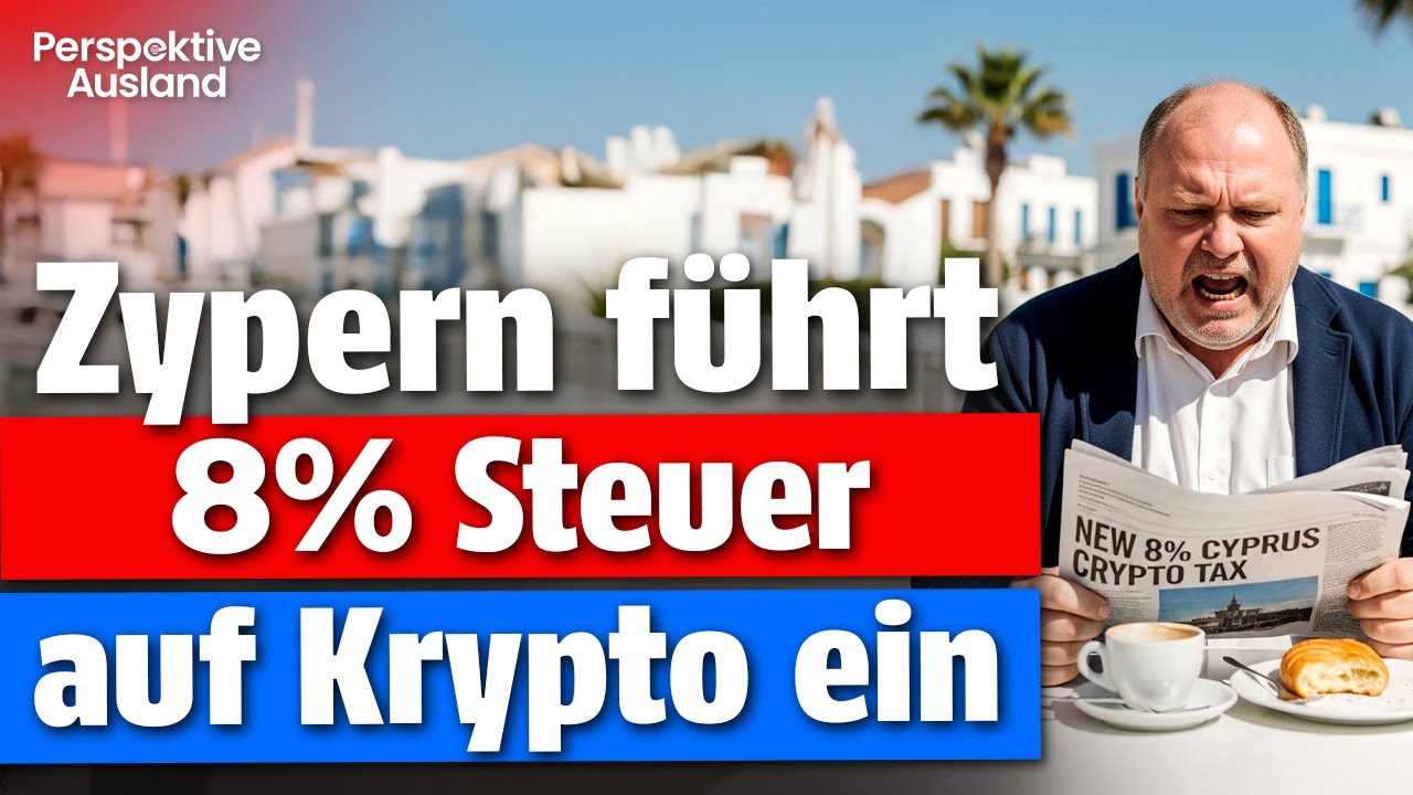 Zypern-Schock: 8% Steuer auf Krypto ab 2026 – Ist der Traum vorbei?