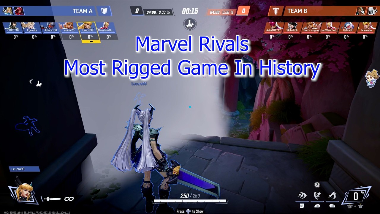Marvel Rivals Mogging Impossible To Carry In Marvel Rivals' Rigged Matchmaking - YouTube