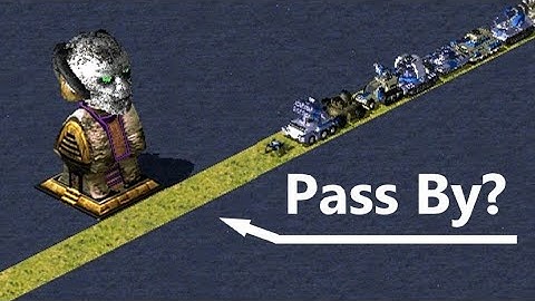 Can they pass by Yuri Statue? - Red Alert 2