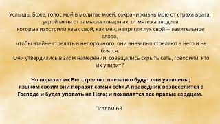 МОЛИТВА.«Защити меня, Господи, от замыслов нечестивых»Молитва защиты по Псалму 63