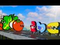 Lowercase Alphabet Lore Cars vs FOOD Lore WALLS in Teardown