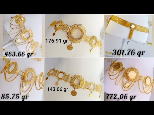 Trending gold vaddanam designs with weight // gold waist belts collections  designs // kamarbandh 