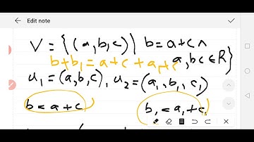 Ex 4.2| Subspaces| linear combination & related Q