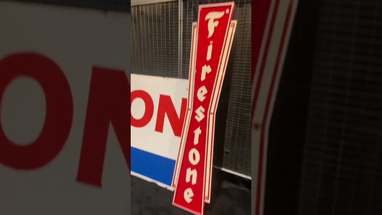 Vintage gas pumps and automotive collectibles at Barrett Jackson New Orleans #barrettjackson #texaco