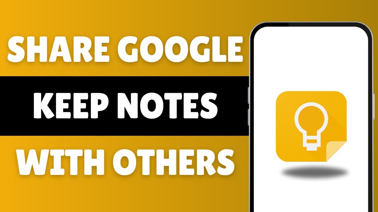 How To Share Google Keep Notes With Others - YouTube
