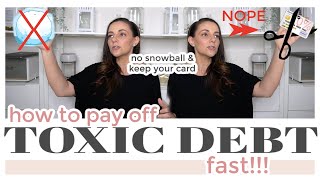 HOW TO PAY OFF CREDIT CARD DEBT FAST - no snowball & keep your credit card || THE SUNDAY STYLIST