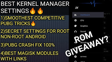 *SECRET* how to improve gaming performance of android 2021 | best kernel manager settings for pubg