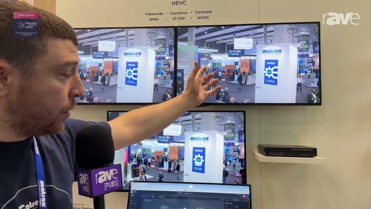ISE 2026: Matrox Video Features Vion Series, ConvertIP Series AV-over-IP Gateway Products