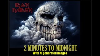 IRON MAIDEN - 2 Minutes to Midnight music video - but the lyrics are AI generated images
