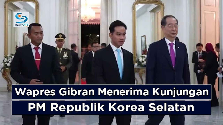 Wapres Gibran Menerima Kunjungan Kehormatan PM Republik Korea Selatan, Y.M. Han Duck soo
