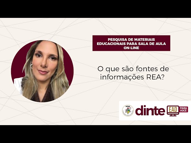 O que são fontes de informações REA?