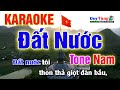 Karaoke || Đất Nước - Tone Nam  (Âm Thanh Vòng 5.1)  Nhạc Sống Duy Tùng