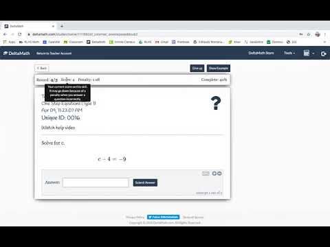 Delta Math Tutorial