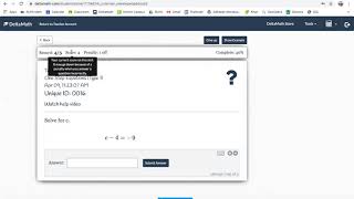 Delta Math Tutorial