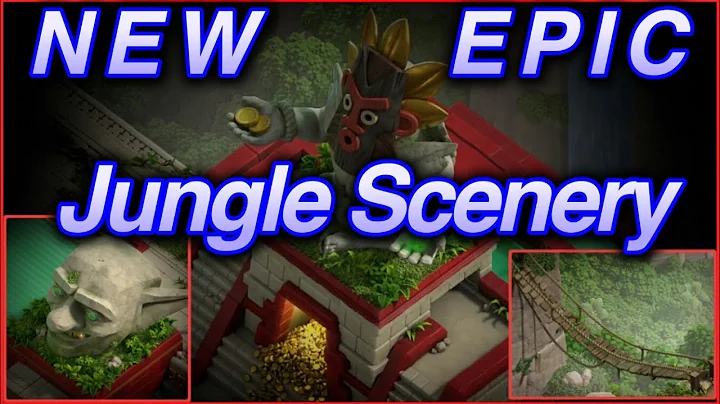 New Epic Jungle Scenery and Flowing Fountain Statue Clash of Clans. Where’s the Banana?🤔