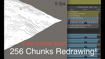 Remeshing 256 Minecraft chunks every frame! using Unity JobSystem (stress test)