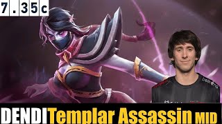 🔥 DENDI [Templar Assassin] MID 7.35c DOTA 2 HIGHEST MMR MATCH#dota2   #dota2gameplay  #dendi