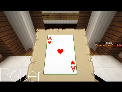 Minecraft Poker 2 (2 to 4 players) [Minigame] 1500 Sub Special - YouTube