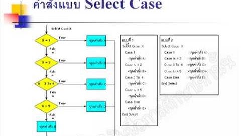หมวด VBA ตอนที่ 13: เงื่อนไข Select Case