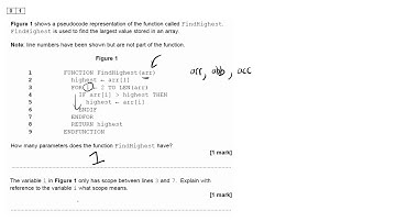 AQA Computer Science 3 2 10 Subroutines Walking Talking Mock