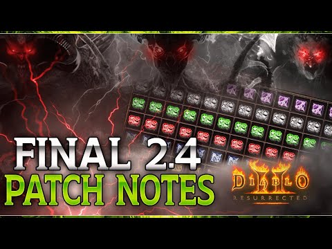 5 BIG UPDATES from the Final Patch 2.4 Notes - The last one is a game changer - Diablo 2 Resurrected