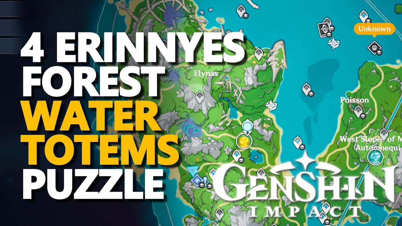4 Erinnyes Forest Water Totems Puzzle Genshin Impact YouTube