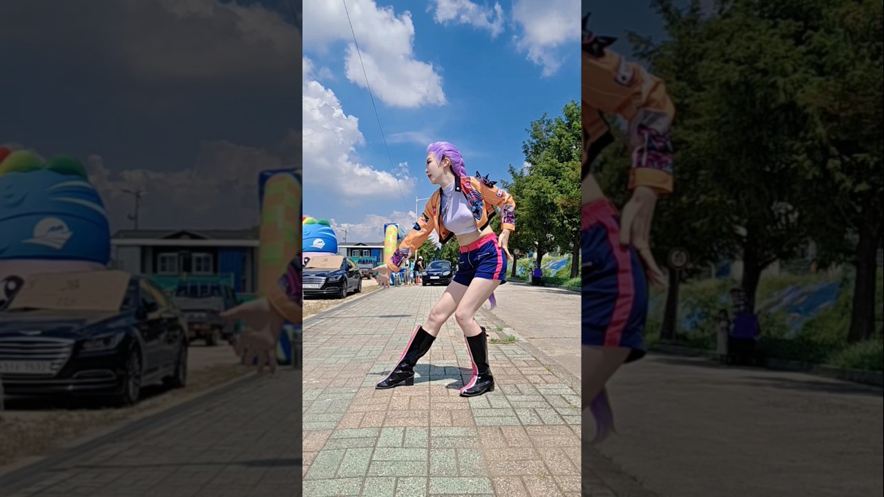 kpop demon hunters huntrix rumi cosplay케이팝데몬헌터스 루미 코스프레 골든 댄스 #golden #goldendance