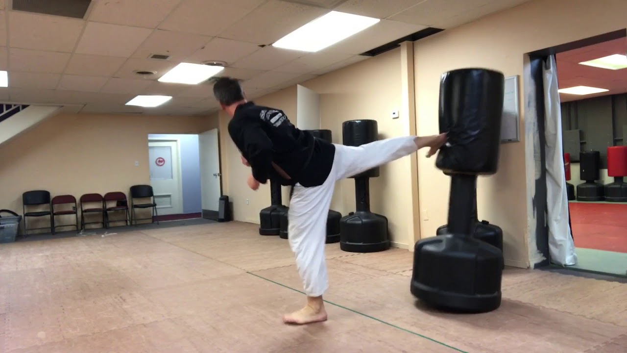 FIGHTING FOOTWORK, KICKING, AND BONUS SPEED DRILL FOR TAEKWONDO MATT