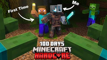 100 Days Protecting My Friend in Hardcore Minecraft (His First Time Playing!)