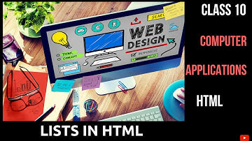 #4 Lists in HTML | Class 10 CBSE Computer Applications (165)