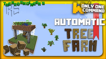Minecraft - Automatic tree farm with only one command block