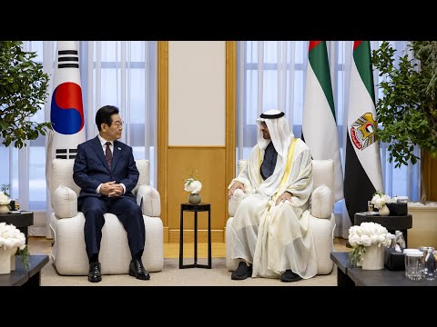 رئيس الدولة والرئيس الكوري يبحثان تعزيز العلاقات الإستراتيجية