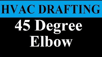 How To Draw 45 Degree Elbow in AutoCad 2d HVAC