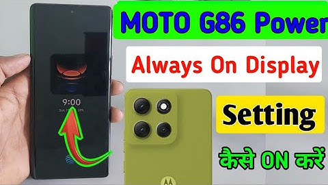 Motorola g86 power 5g always on display setting/how to enable always on display in moto g86 power /