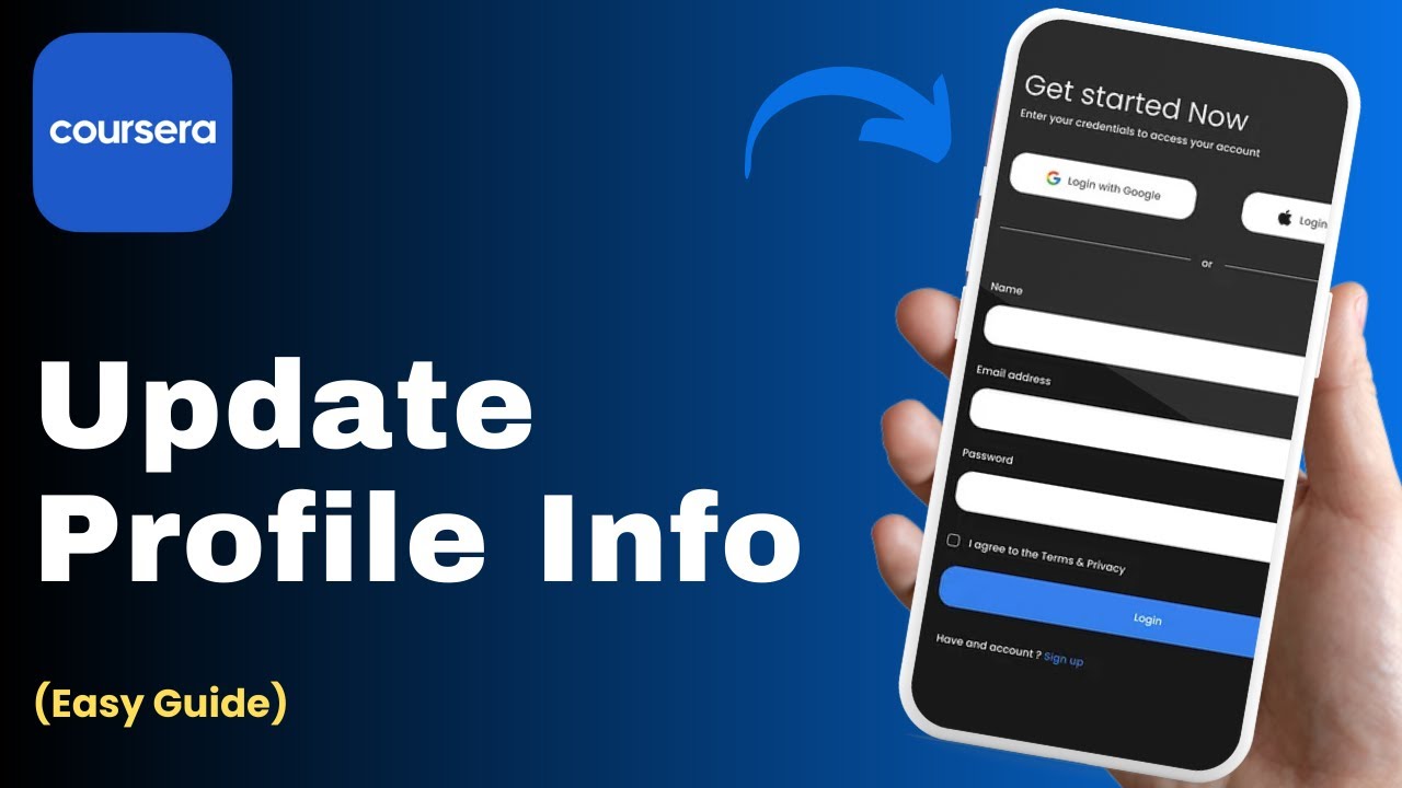 How to Update Profile Info on Coursera - YouTube