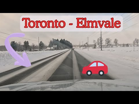 Headed North from Toronto to Elmvale - Driving Tour
