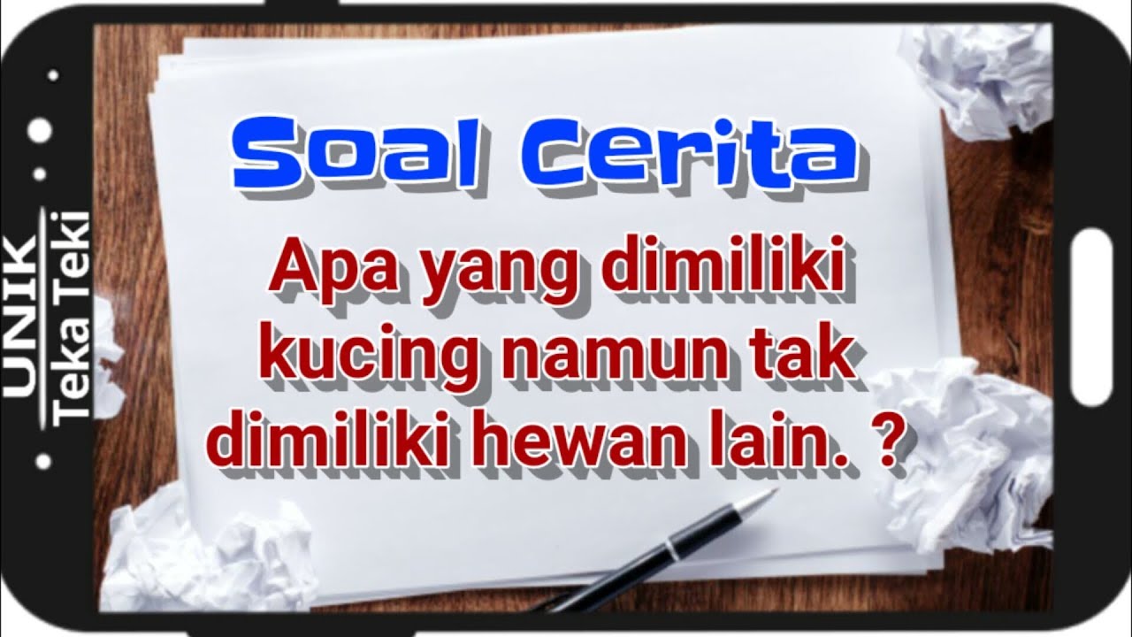 Teka teki Soal Cerita logika test IQ YouTube