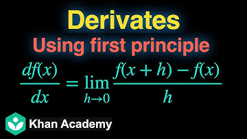 Derivatives using first principle | Limits and derivatives | Grade 11 | Math | Khan Academy