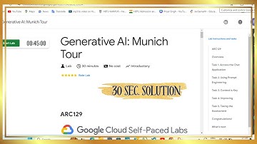 Generative AI: Munich Tour | Level 3 |  #ARC129 | #qwiklabs #Arcade2024 l short solutions #arcade