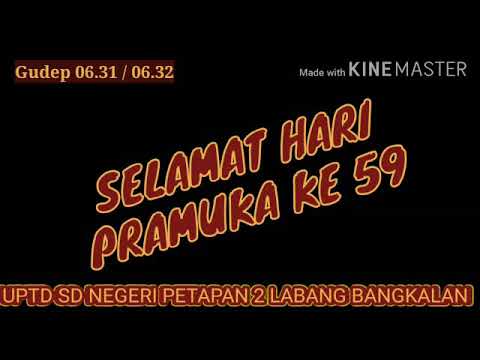 SELAMAT HARI PRAMUKA KE 59 TAHUN 2020