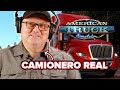 Camionero real juega &quot;American Truck Simulator&quot;