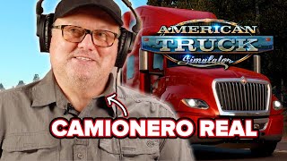 Camionero real juega &quot;American Truck Simulator&quot;