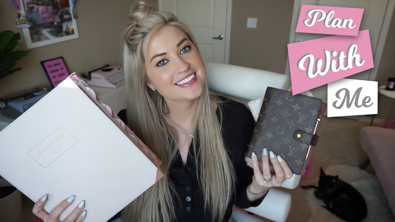 PLANNING VLOG | PLAN WITH ME IN MY BINDER PLANNER + LOUIS VUITTON AGENDA MM