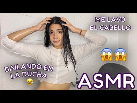 ASMR ESPAÑOL / Asmr PERO LAVÁNDOME EL CABELLO / ME doy un B4Ñ0